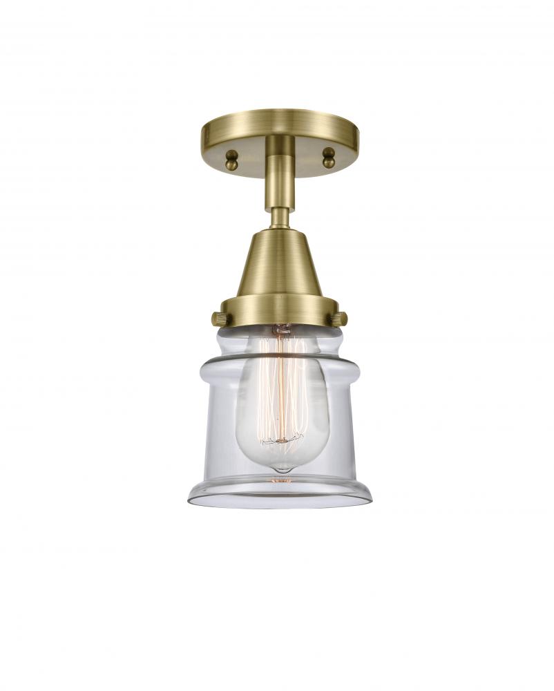 Canton - 1 Light - 6 inch - Antique Brass - Semi-Flush Mount
