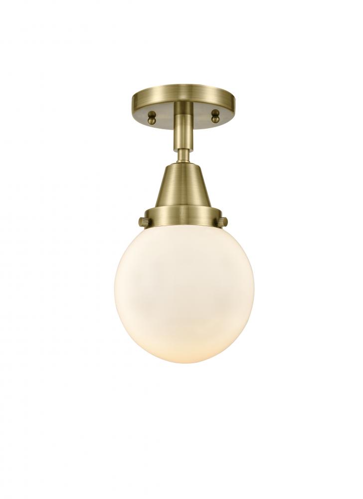 Beacon - 1 Light - 6 inch - Antique Brass - Semi-Flush Mount