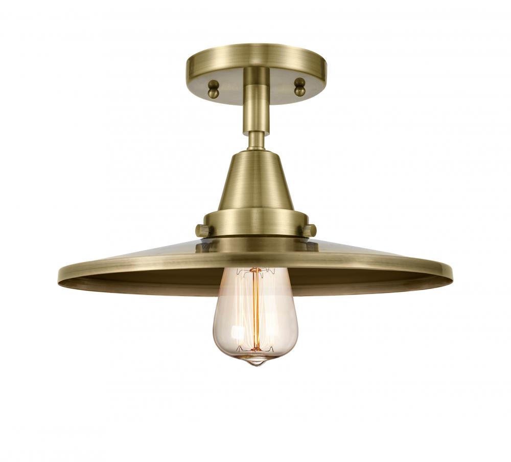 Appalachian - 1 Light - 12 inch - Antique Brass - Semi-Flush Mount