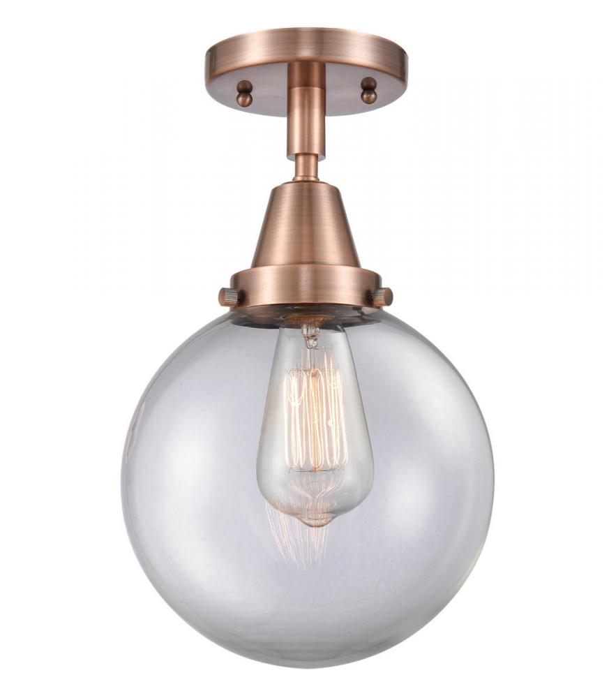 Beacon - 1 Light - 8 inch - Antique Copper - Semi-Flush Mount