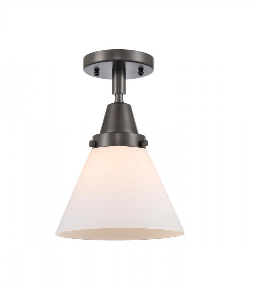 Cone - 1 Light - 8 inch - Oil Rubbed Bronze - Semi-Flush Mount