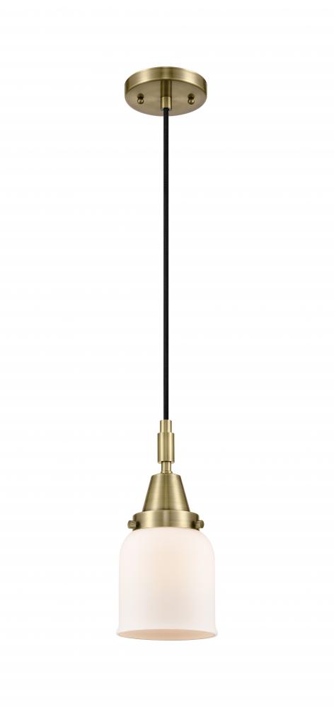 Bell - 1 Light - 5 inch - Antique Brass - Mini Pendant