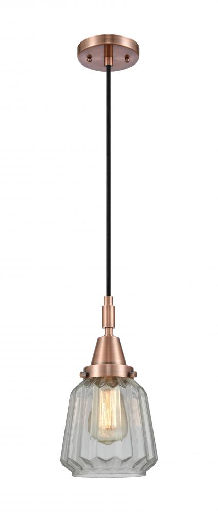 Chatham - 1 Light - 7 inch - Antique Copper - Mini Pendant