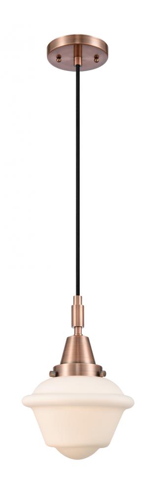 Oxford - 1 Light - 8 inch - Antique Copper - Mini Pendant