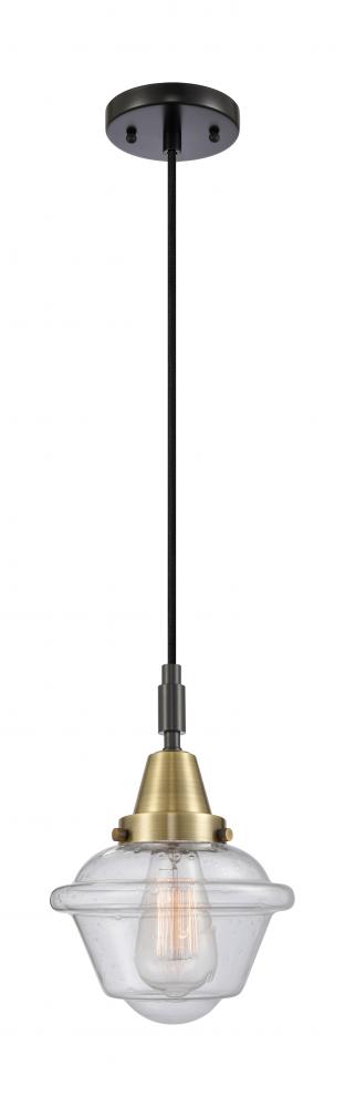 Oxford - 1 Light - 8 inch - Black Antique Brass - Mini Pendant