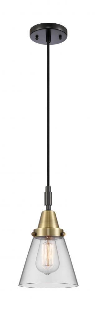 Cone - 1 Light - 6 inch - Black Antique Brass - Mini Pendant