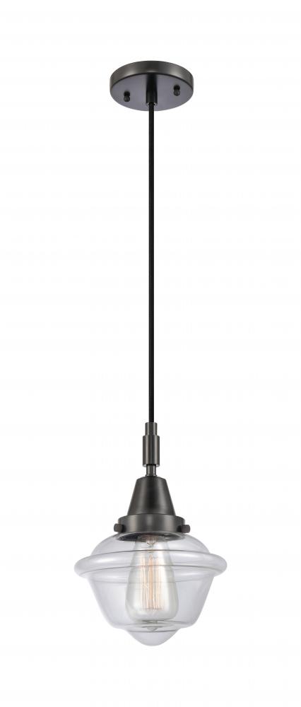 Oxford - 1 Light - 8 inch - Matte Black - Mini Pendant