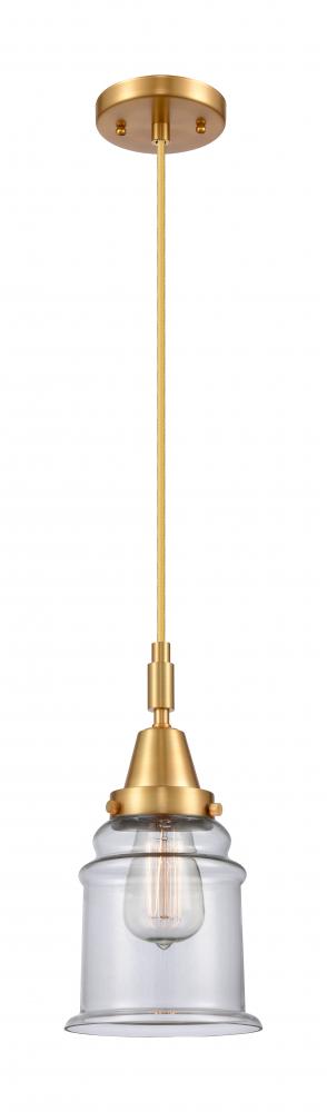 Canton - 1 Light - 7 inch - Satin Gold - Mini Pendant