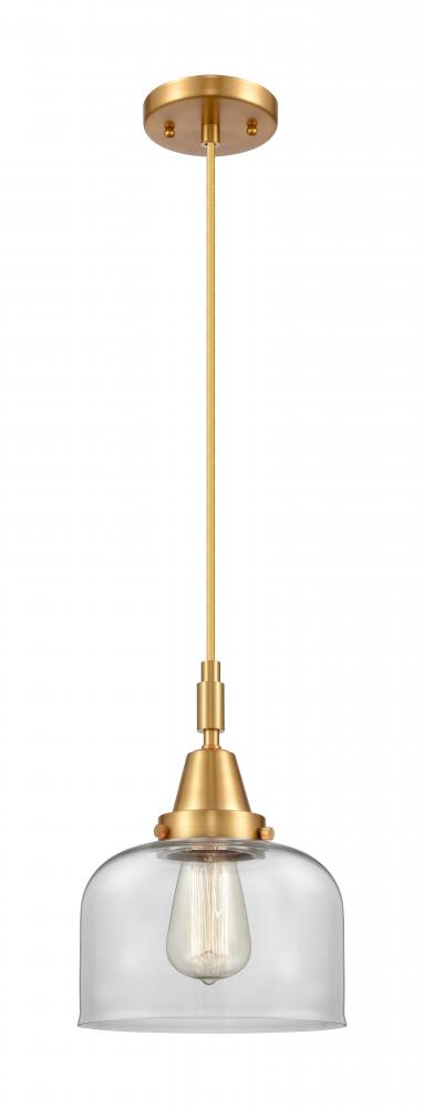 Bell - 1 Light - 8 inch - Satin Gold - Mini Pendant