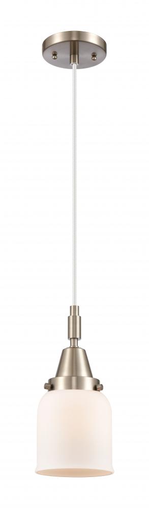 Bell - 1 Light - 5 inch - Brushed Satin Nickel - Mini Pendant