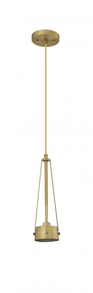Milan - 1 Light - 4 inch - Brushed Brass - Pendant
