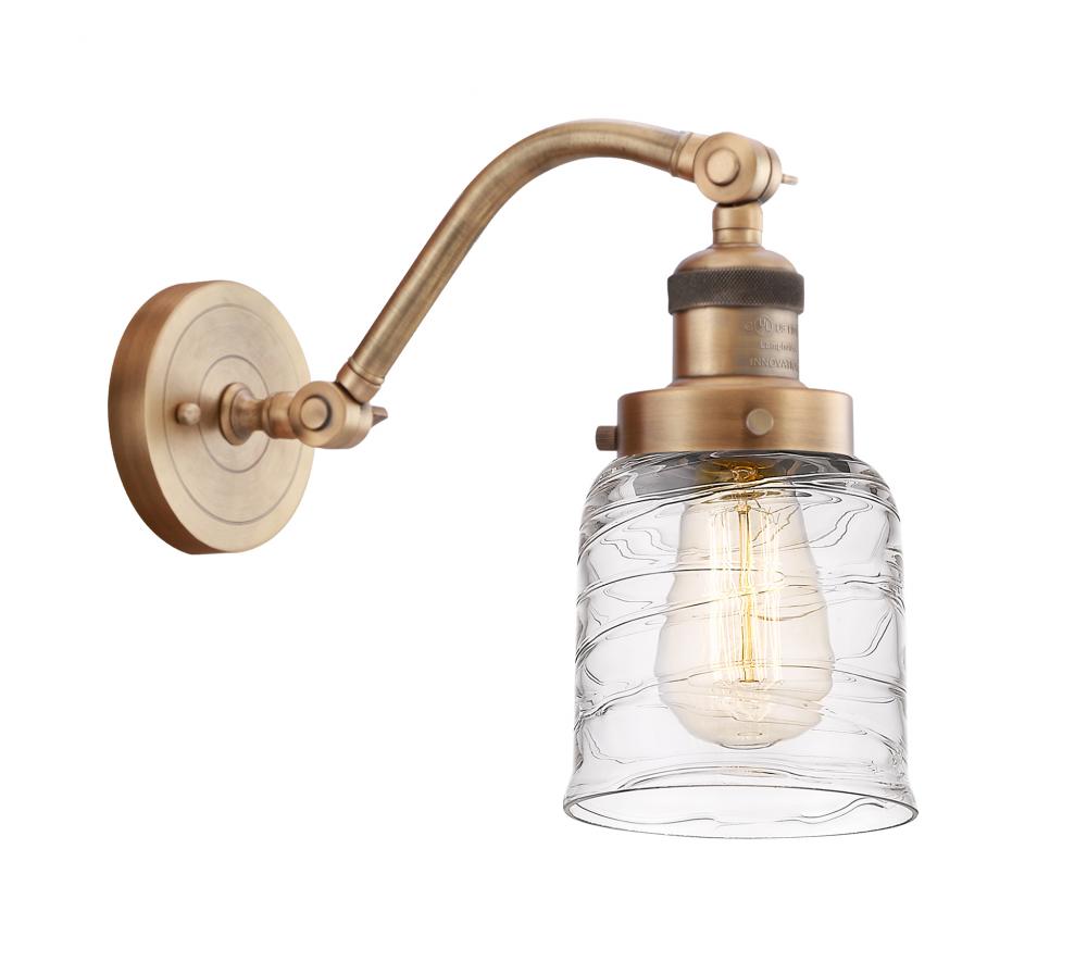 Bell - 1 Light - 5 inch - Brushed Brass - Adjustable Sconce