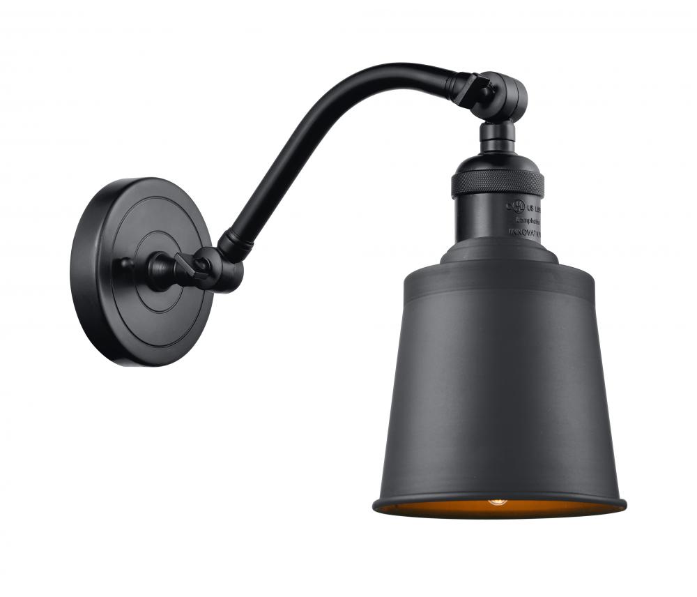 Addison - 1 Light - 5 inch - Matte Black - Adjustable Sconce