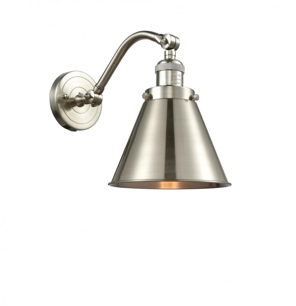 Appalachian - 1 Light - 8 inch - Brushed Satin Nickel - Adjustable Sconce