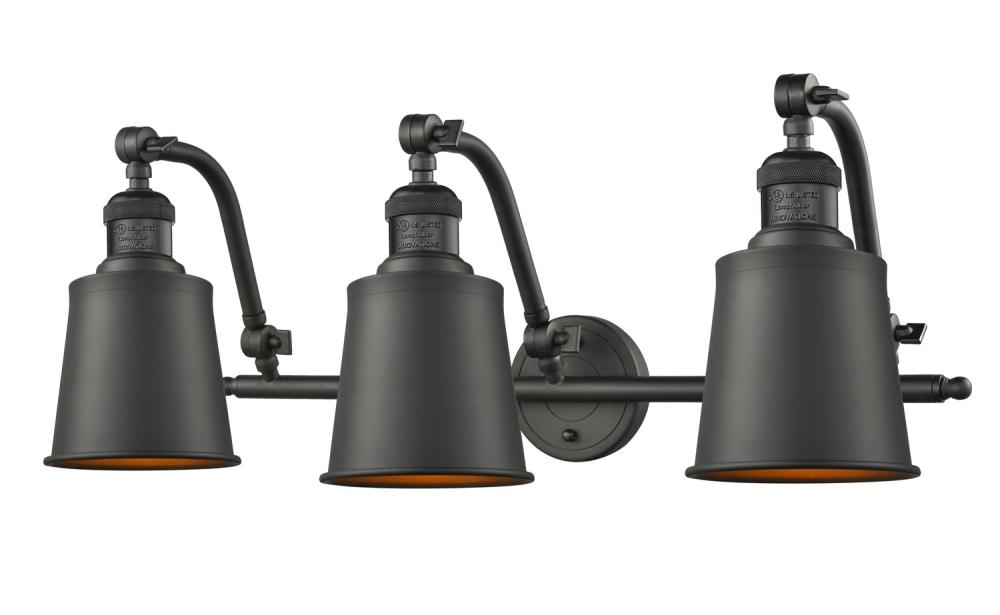 Addison - 3 Light - 28 inch - Oil Rubbed Bronze - Adjustable Bath Vanity Light