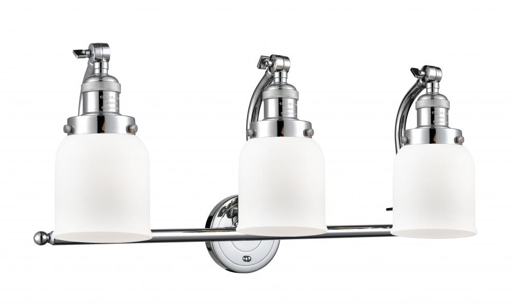 Bell - 3 Light - 28 inch - Polished Chrome - Adjustable Bath Vanity Light