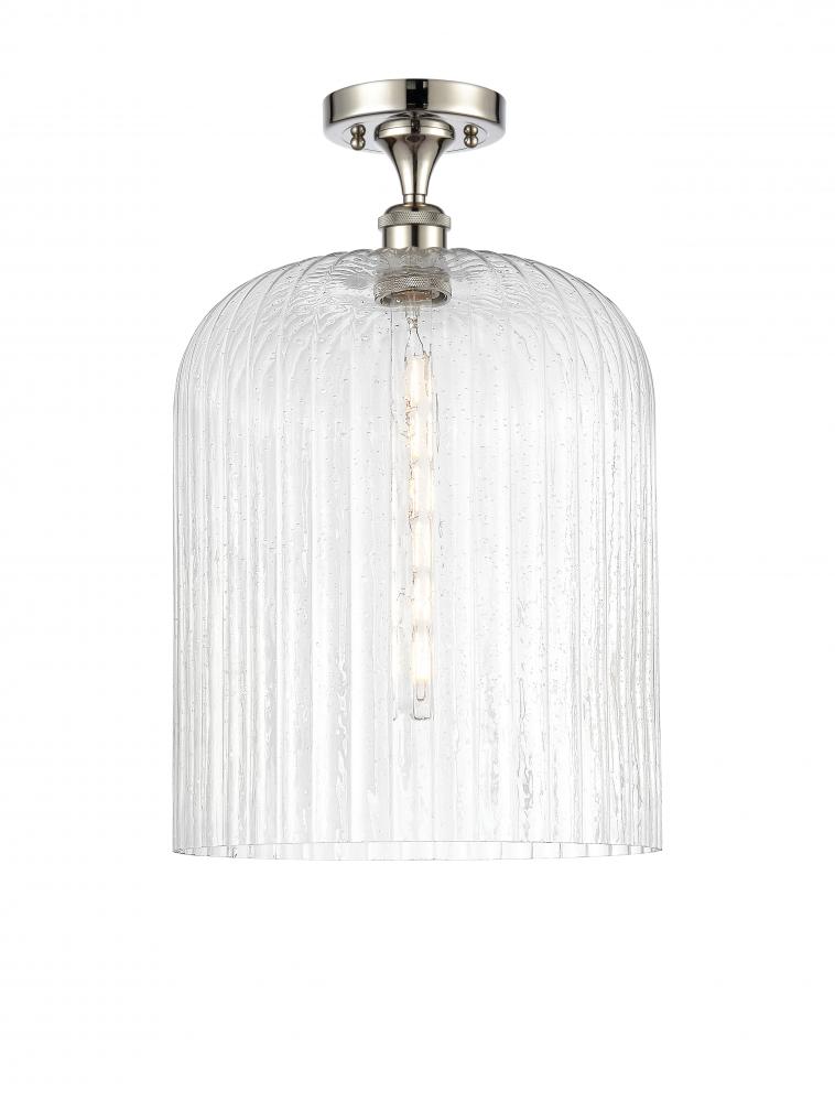 Bridal Veil - 1 Light - 5 inch - Polished Nickel - Semi-Flush Mount