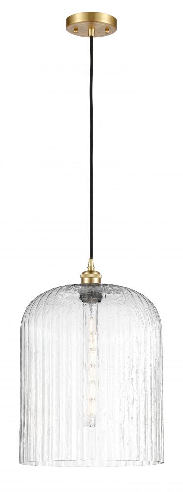 Bridal Veil - 1 Light - 5 inch - Satin Gold - Cord hung - Mini Pendant