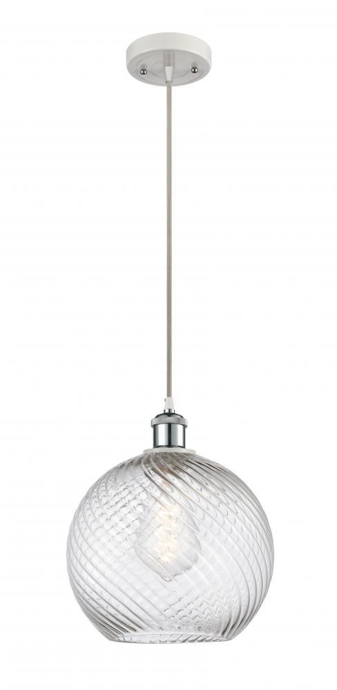 Large Twisted Swirl 1 Light Mini Pendant