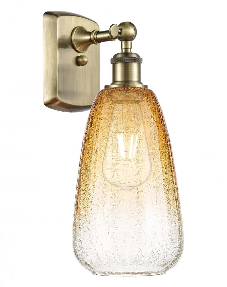 Brookhaven Almond - 1 Light - 6 inch - Antique Brass - Sconce