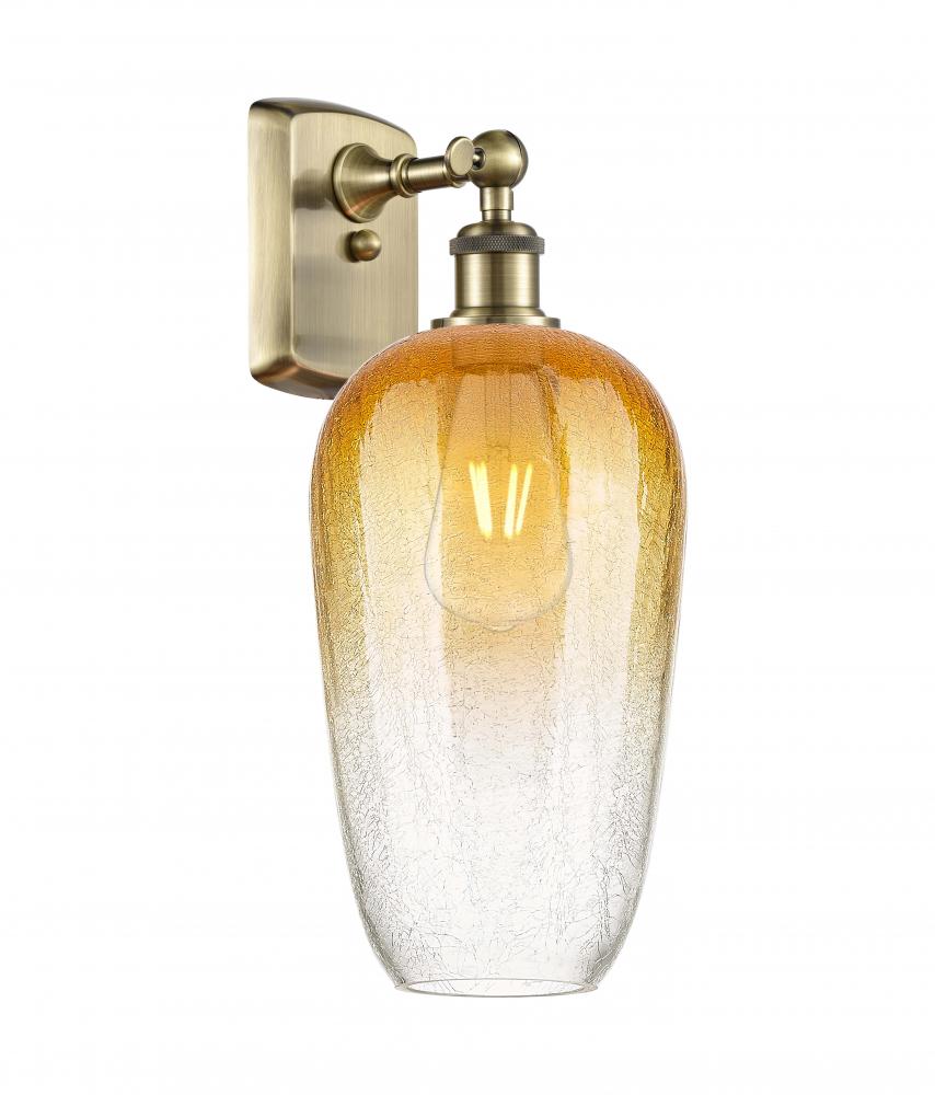 Brookhaven Flute - 1 Light - 7 inch - Antique Brass - Sconce