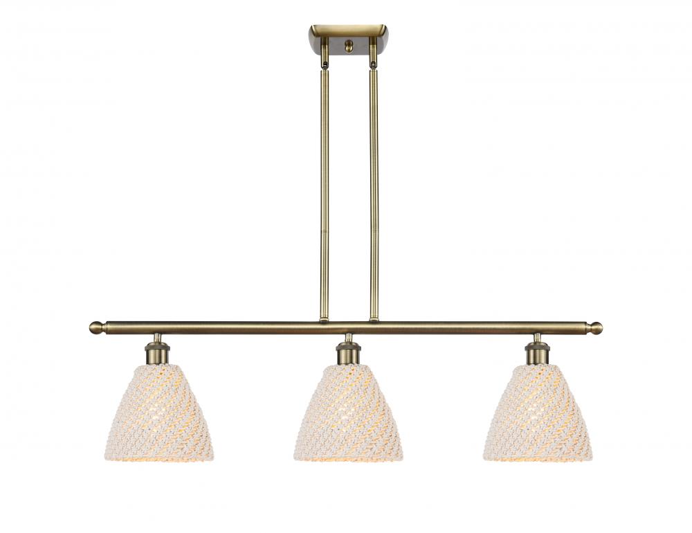 Bristol Natural - 4 Light - 48 inch - Antique Brass - Cord hung - Island Light
