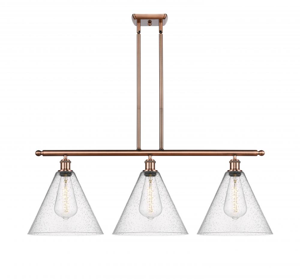 Berkshire - 3 Light - 39 inch - Antique Copper - Stem hung - Island Light