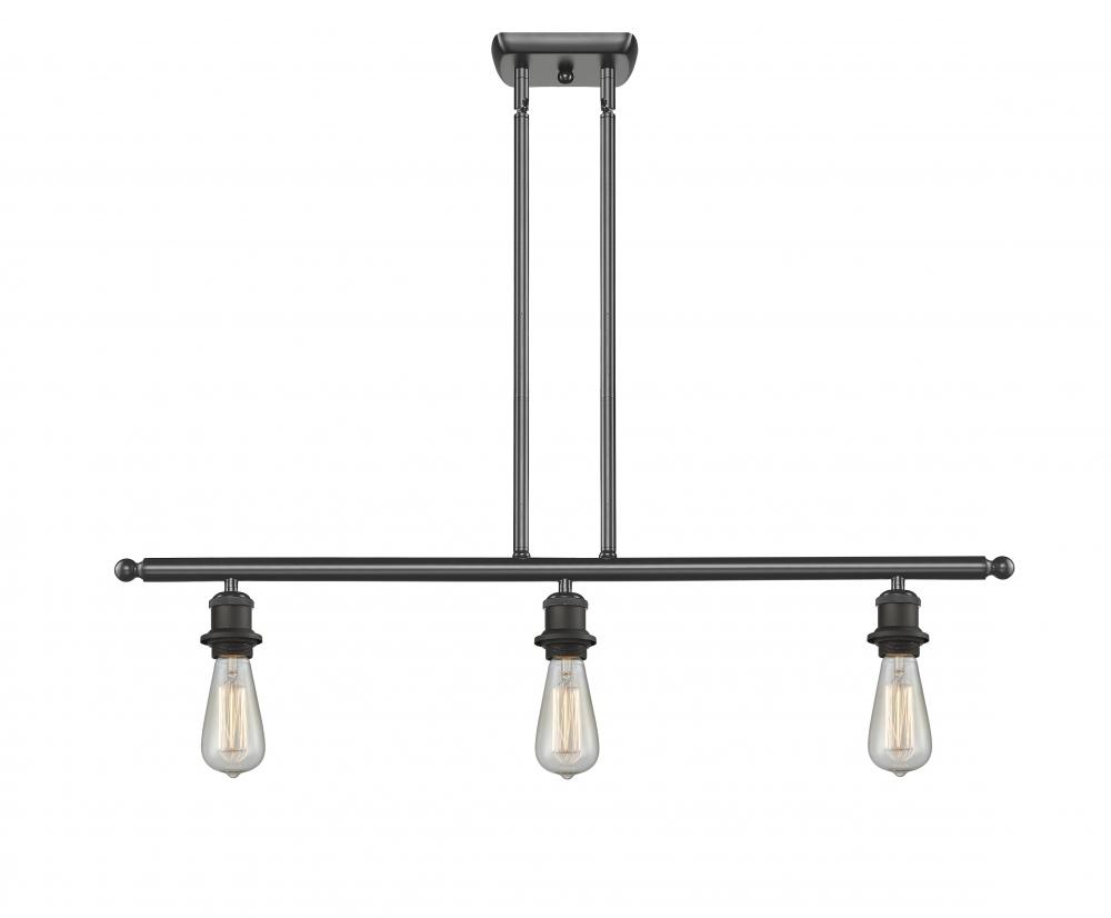 Bare Bulb - 3 Light - 36 inch - Oil Rubbed Bronze - Stem hung - Island Light