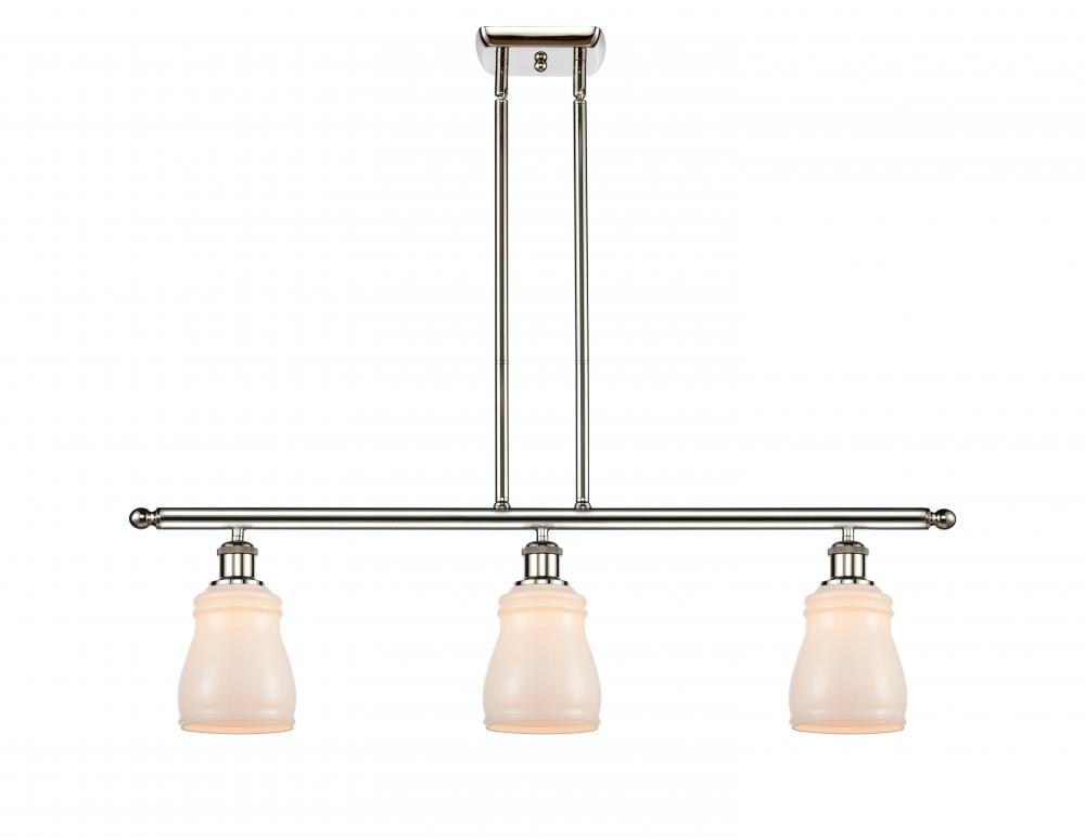 Ellery - 3 Light - 36 inch - Polished Nickel - Stem hung - Island Light