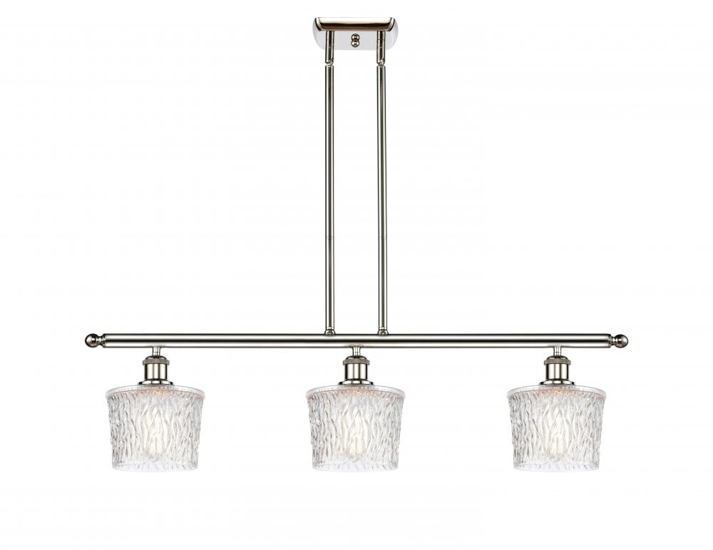 Niagara - 3 Light - 36 inch - Polished Nickel - Stem hung - Island Light