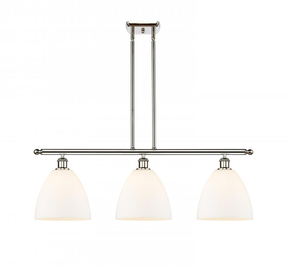 Bristol - 3 Light - 36 inch - Polished Nickel - Stem hung - Island Light