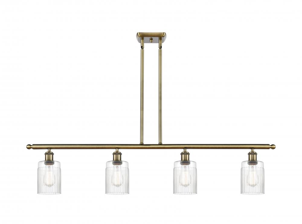 Hadley - 4 Light - 48 inch - Antique Brass - Stem hung - Island Light
