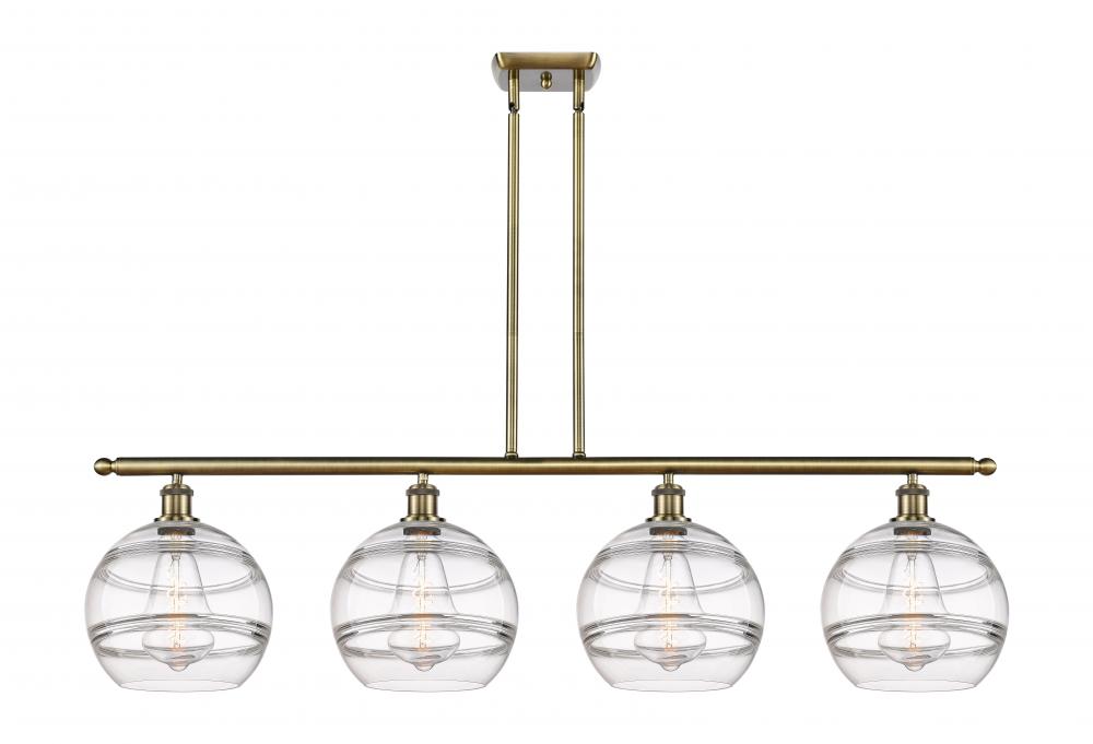Rochester - 4 Light - 48 inch - Antique Brass - Stem hung - Island Light