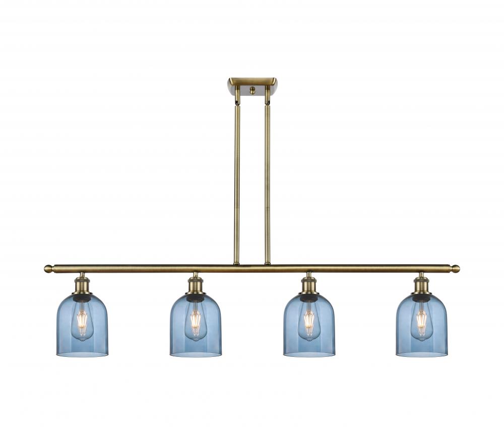 Bella - 4 Light - 48 inch - Antique Brass - Stem hung - Island Light