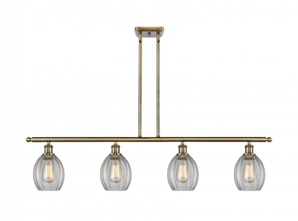 Eaton - 4 Light - 48 inch - Antique Brass - Stem hung - Island Light