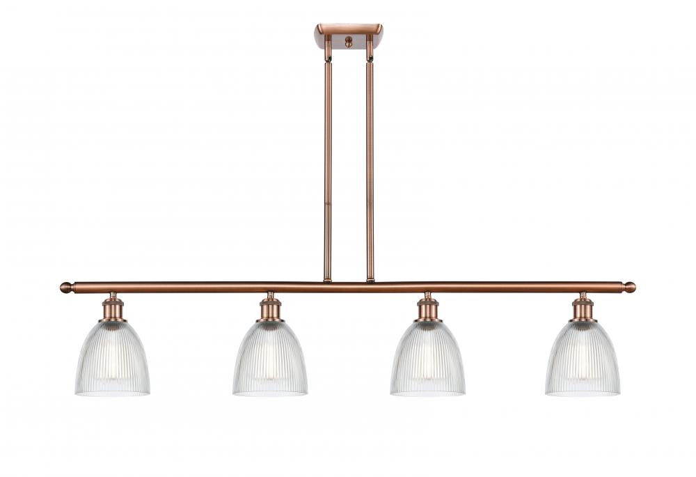 Castile - 4 Light - 48 inch - Antique Copper - Stem hung - Island Light