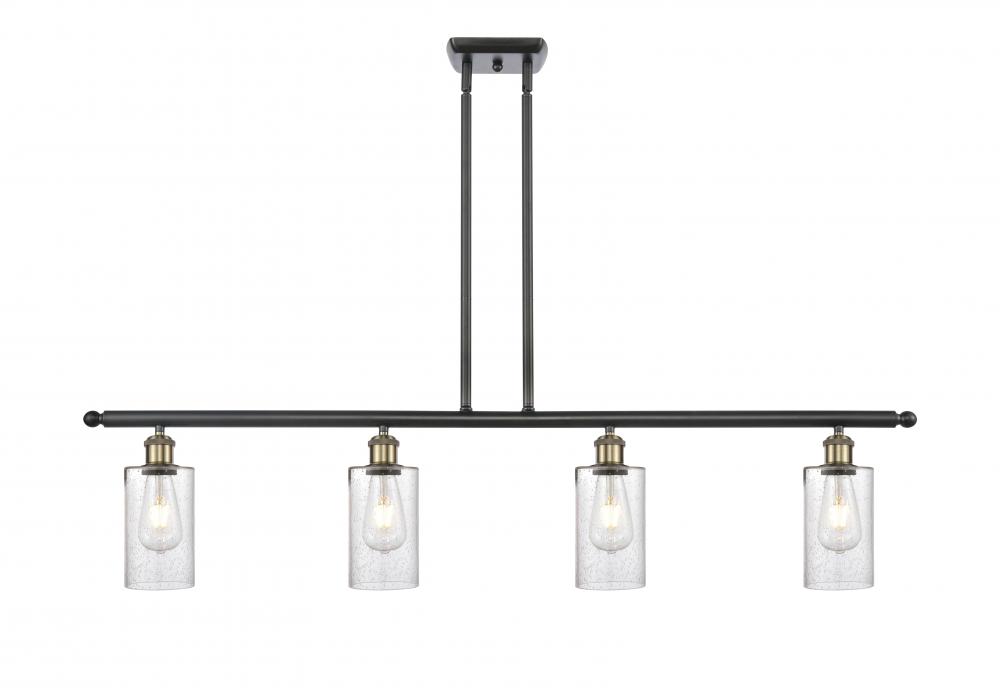 Clymer - 4 Light - 48 inch - Black Antique Brass - Stem hung - Island Light