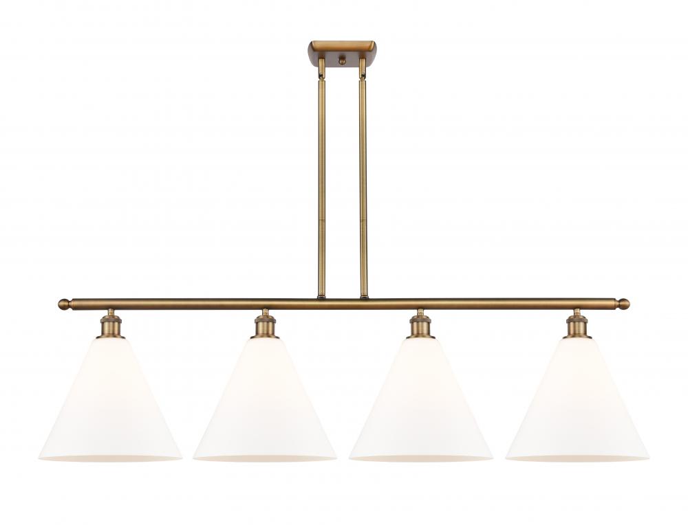 Berkshire - 4 Light - 50 inch - Brushed Brass - Stem hung - Island Light