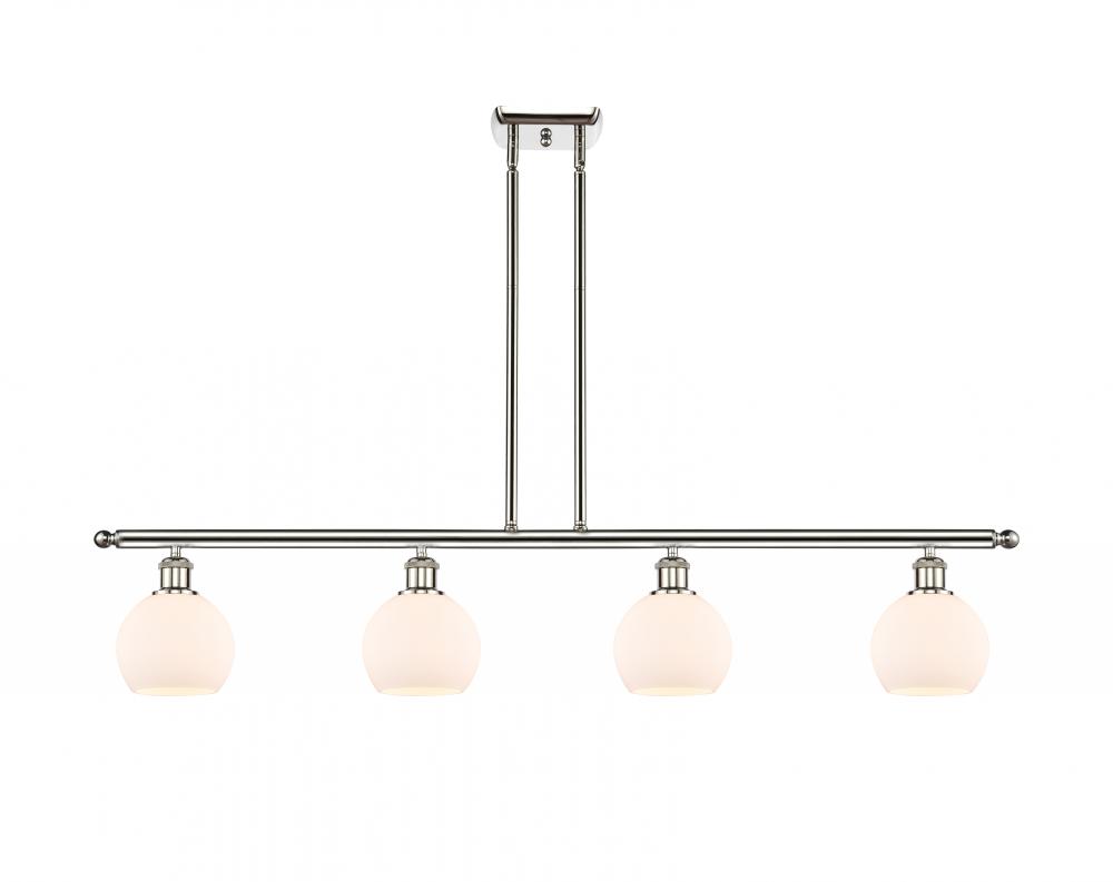 Athens - 4 Light - 48 inch - Polished Nickel - Stem hung - Island Light