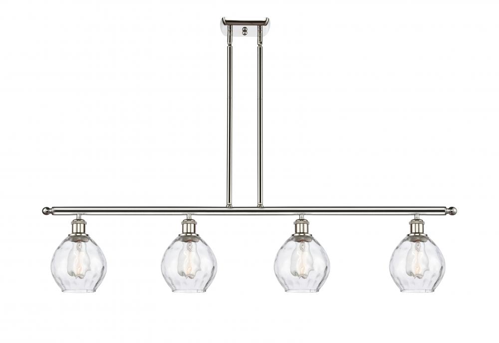 Waverly - 4 Light - 48 inch - Polished Nickel - Stem hung - Island Light