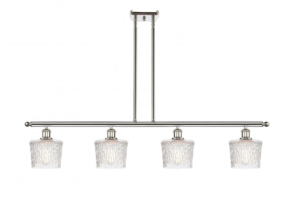 Niagara - 4 Light - 48 inch - Polished Nickel - Stem hung - Island Light