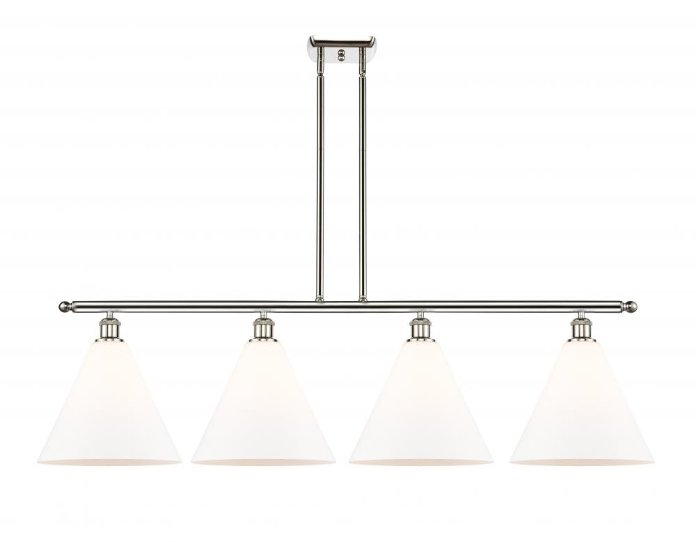 Berkshire - 4 Light - 50 inch - Polished Nickel - Stem hung - Island Light