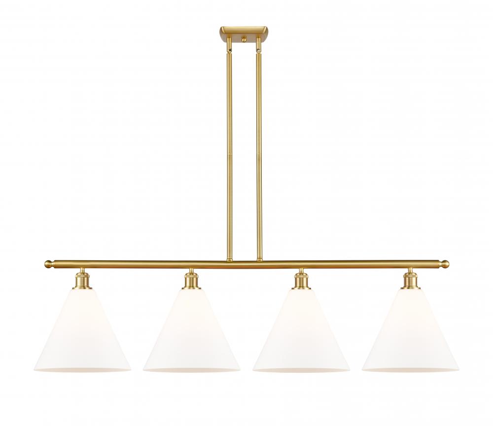 Berkshire - 4 Light - 50 inch - Satin Gold - Stem hung - Island Light