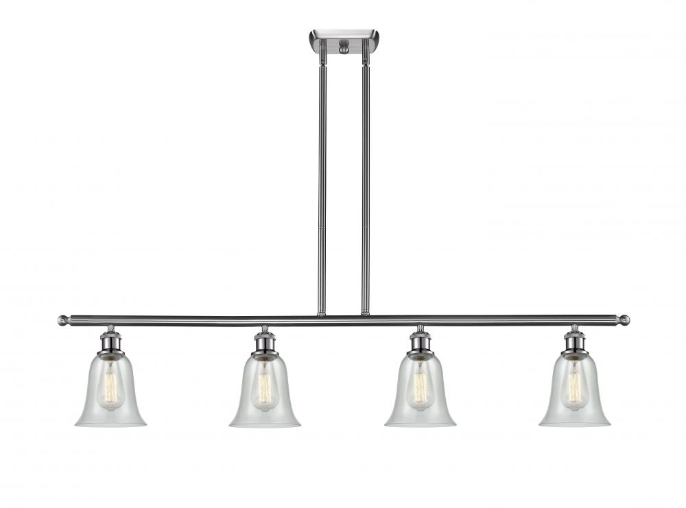 Hanover - 4 Light - 48 inch - Brushed Satin Nickel - Stem hung - Island Light