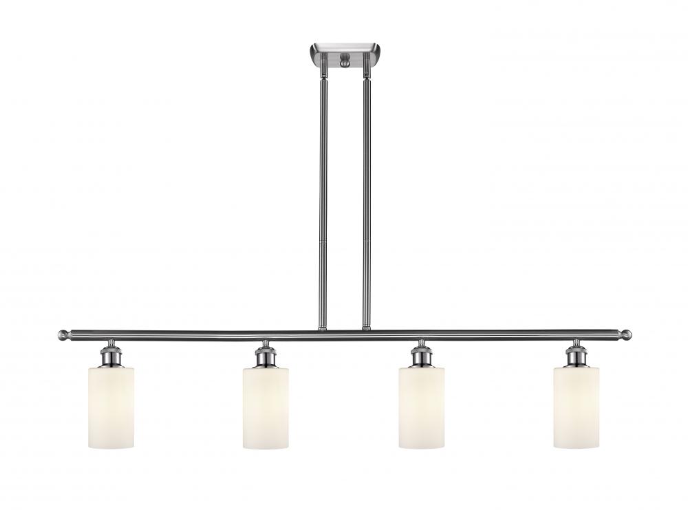 Clymer - 4 Light - 48 inch - Brushed Satin Nickel - Stem hung - Island Light