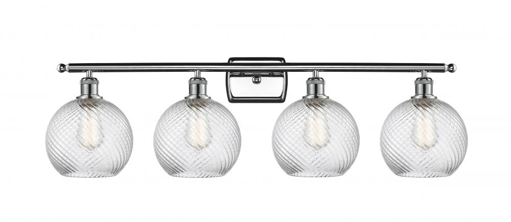 Twisted Swirl 4 Light Bath Vanity Light part of the Ballston Collection