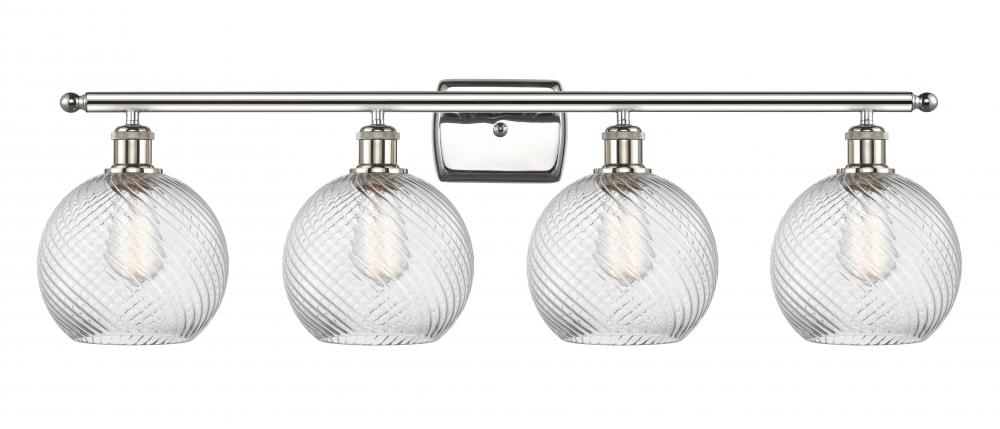 Twisted Swirl 4 Light Bath Vanity Light part of the Ballston Collection