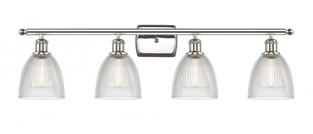 Castile - 4 Light - 36 inch - Polished Nickel - Bath Vanity Light