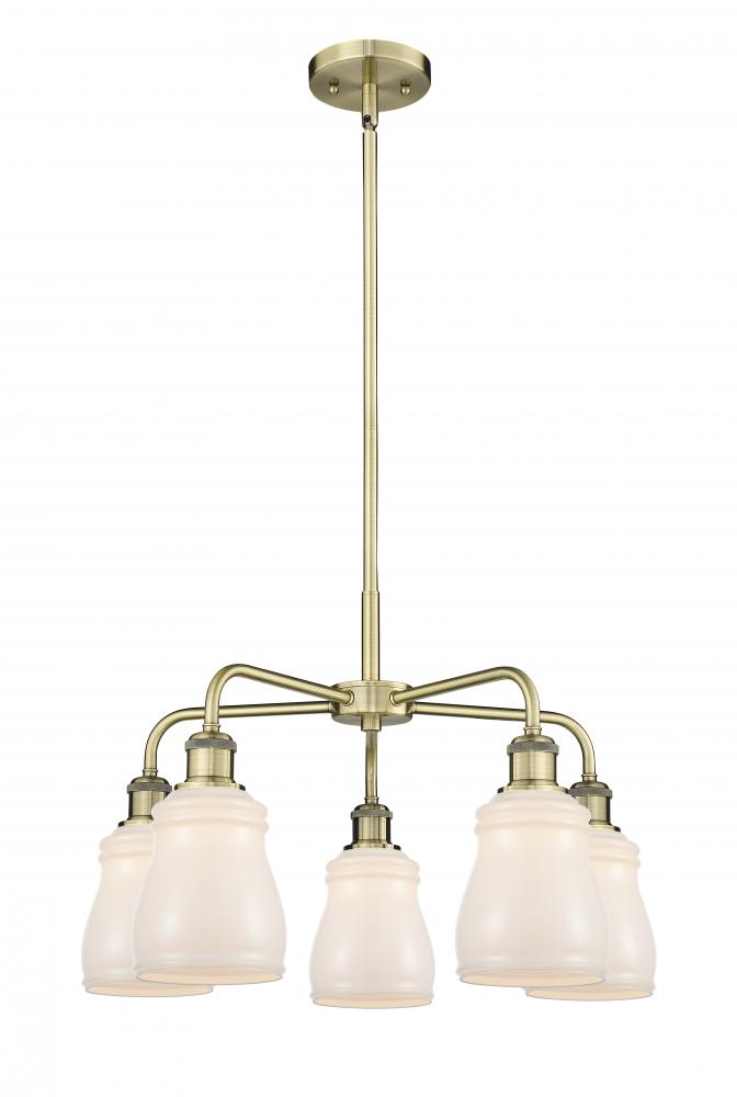 Ellery - 5 Light - 23 inch - Antique Brass - Chandelier