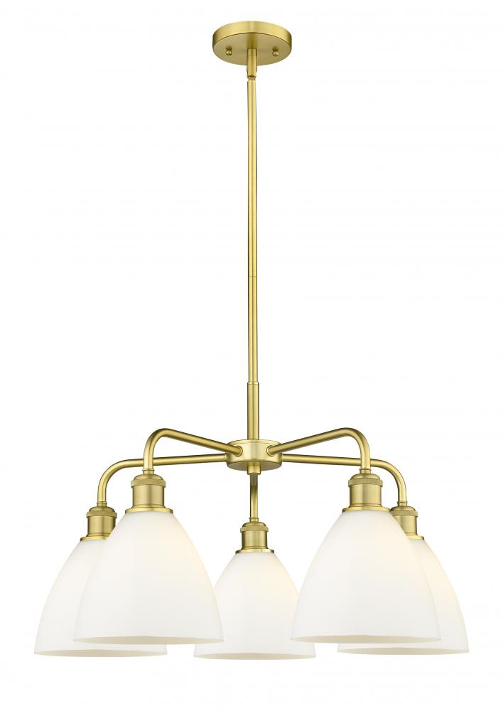 Bristol - 5 Light - 26 inch - Satin Gold - Chandelier